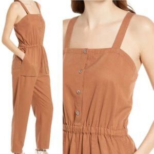 Treasure & Bond Brown Jumpsuit L NWT IN PACKAGING